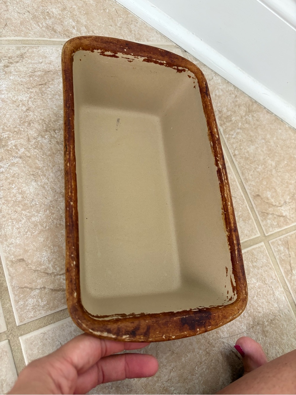 Pampered Chef stoneware loaf pan part of their "Family Heritage" collection - Picture 6 of 6